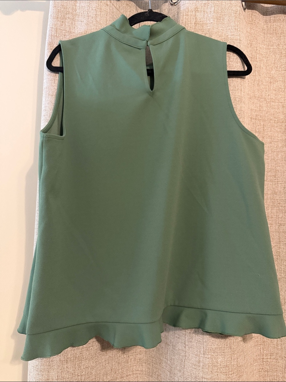 Ann Taylor XLP - Sleeveless Mock Neck Top in Sage Green - Picture 3 of 3